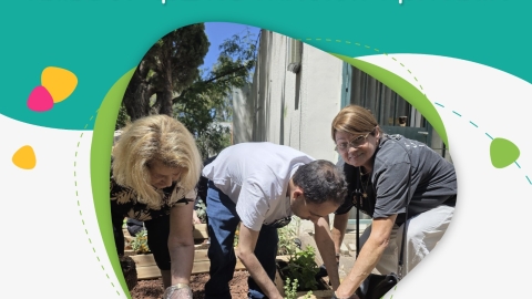 גינה קהילתית ומקיימת הולכת ונרקמת ממש לנגד עינינו בקריית שמונה