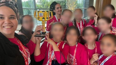 זכו במקום הראשון בתכנון רובוט: גאווה לנבחרת הבנות של חפץ חיים קריית שמונה