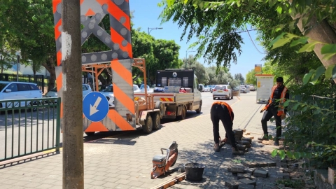 החלו עבודות השיקום ברחוב הירדן