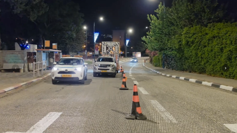 גם כשהעיר ישנה, העבודות לשדרוג כביש שדרות תל חי נמשכות במלוא הקצב